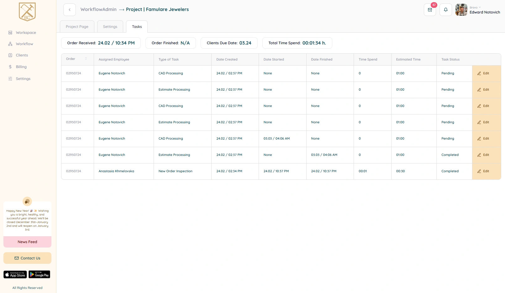 Billing and invoices detail crop